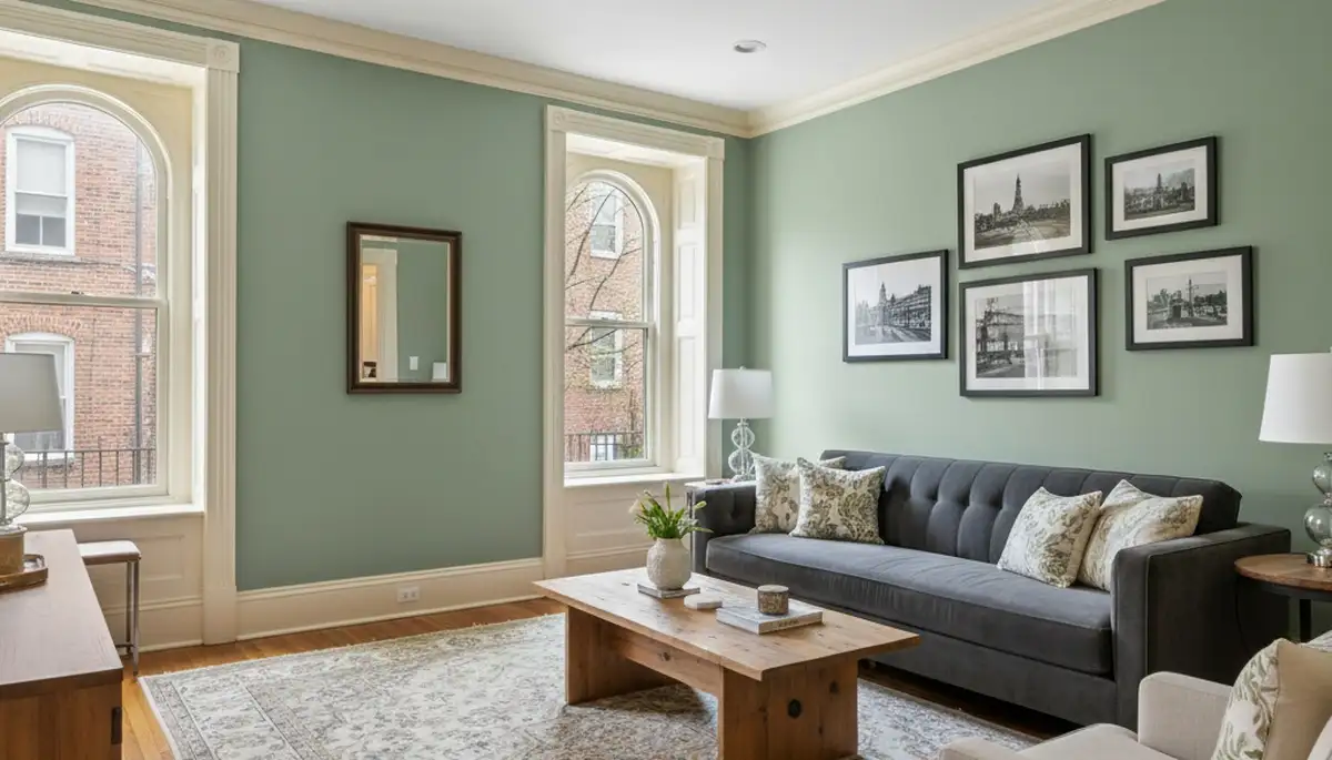 Finished interior painting in Philadelphia, PA showcasing smooth walls and expert house-painting results