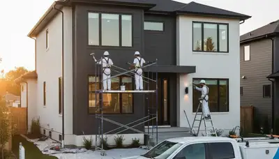 Professional exterior house painting in Philadelphia PA by local painters protecting home siding