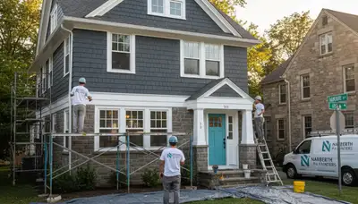 Philadelphia, PA house painters providing professional interior and exterior painting services